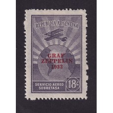 ARGENTINA 1932 GJ 721A ESTAMPILLA NUEVA CON GOMA MUR RARA ESTAMPILLA U$ 110